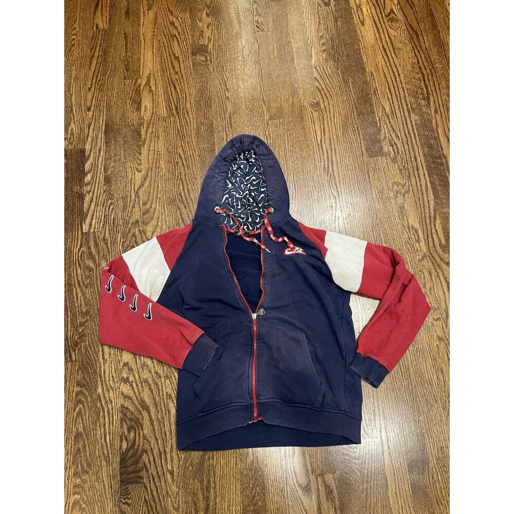 Vintage Nike Full Zip Hoodie Sweatshirt Men’s X-Large Out Swoosh